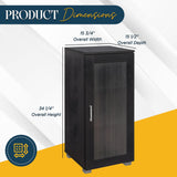 Kings Brand Furniture - Accent Buffet Curio Storage Cabinet with Glass Door for Living Room, Bedroom, Kitchen, Office, and Entryway - Black Kings Brand Furniture