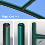 Multi-Size Large Garden Support Arch Frame Climbing Plant Arch Arbor for Flowers/Fruits/Vegetables (6.5ft x 7ft x 7.2ft) BenefitUSA