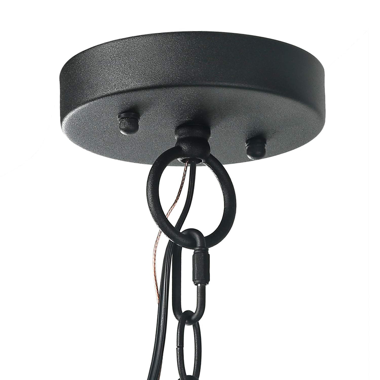 LOG BARN Outdoor Pendant Lights, Porch Fixture in Painted Black Metal with Clear Bubbled Glass Globe, Hanging Lantern Lamp for Gazebo, Entry, Yard LOG BARN