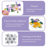 Flower Puzzle for Adults 1000 Pieces, Floral Art Plant Puzzle, Colorful Painting Garden Jigsaw Puzzle PICKFORU