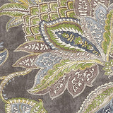 HomePop Classic Square Storage Ottoman with Lift Off Lid | Ottoman with Storage for Living Room & Bedroom, Gray Floral HomePop