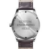 Engraved Watch for Men - Boyfriend Fiance Husband Gift Customized Personalized Watches for Men (Blue) WINDSOR
