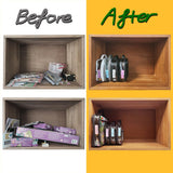 holay 4 Packs PVC Zippered Blocks Set, Toy, Clay, Board game Storage Organizer Case (Name Tag, Manual Pocket) (Black, Large) holay