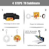 WindMage 12 Pack 3inch Sublimation Wind Spinner Blanks 3D Aluminum Metal Wind Sculpture Kinetic Spinners for Yard Garden Indoor Art Ornaments Xmas Hanging Decoration (Classics) WindMage