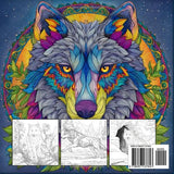 Wolf Coloring Book for Adults: A Beautiful Collection of Wilderness Designs Majosta