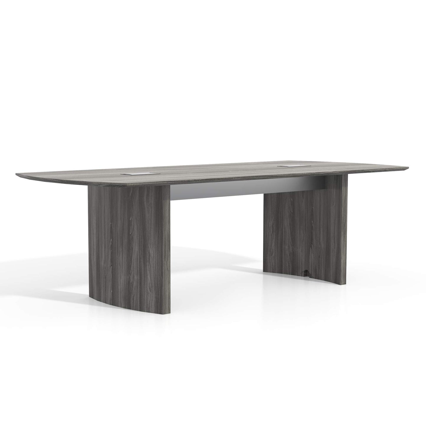 Safco Products Medina Modern Office Conference Meeting Room Table, 8', Gray Steel - WoodArtSupply