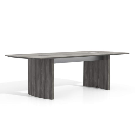 Safco Products Medina Modern Office Conference Meeting Room Table, 8', Gray Steel Safco