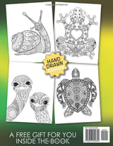 Animal Mandala Coloring Book for Adults: Stress Relieving Designs for Mindfulness and Relaxation: 50 Unique Hand-Drawn Illustrations of Animals with Intricate Mandala Patterns for Stress Relief WoodArtSupply