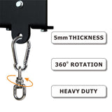YZZHAJ Heavy Punching Boxing Bag Hanger, Heavy Duty Bag Hanger Bracket, 360° Rotation Wall Ceiling Mount Wood Beam Hook for Boxing Muay Thai Training, Aerial Yoga Swing & Hammock YZZHAJ