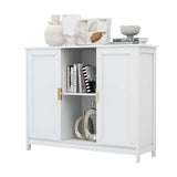 TaoHFE White Storage Cabinet,Credenza Buffet Cabinet Wooden Coffee Bar Cabinet Buffet Table White Sideboard Thin Cabinet for Narrow Spaces Entry Cabinet Hallway Cabinet for Kitchen TaoHFE