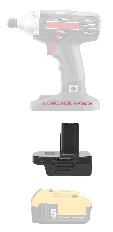 1PCS Adapter for Craftsman C3 19.2V (NOT 20v & V20) Cordless Tools Work with DeWalt 20V MAX XR DCB205 Li-Ion Battery. with 5V 2.1A MAX USB Port (Adapter Only)-US Stock X-Adapter