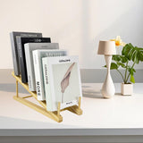 GYSLEOT Book Display Stand Holder, 5-Tier Wooden Book Rack Organizer For Magazines, Tabletop Kids Bookshelf Art Display Shelf For Vendors Craft Trade Shows GYSLEOT