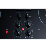 GE Profile PP9830DRBB 30 inch Built-In Downdraft Electric Cooktop - Black GE PROFILE