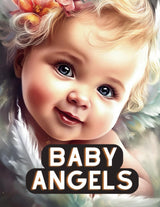 Baby Angels: Adult Coloring Book: Adorable and Sweet Little Angels | Grayscale | Cute Mystical Designs WoodArtSupply