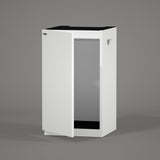 LANDEN Aquarium Wooden Stand and Cabinet for up to 20 Gal Tank, W17.7xD17.7xH31.5 in, Fish Reptile Sea Salt WaterTank Stand, Nano Foam Leveling Mat Included, Matte White Painted(Stand Only) LANDEN