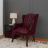 Boss Office Products Wingback Traditional Guest Chair in Burgundy Boss Office Products