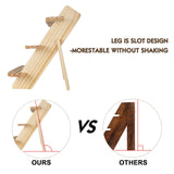 Wooden Display Riser,3 Tier Earring & Ring Holder Stands,Farmhouse Cupcake Stands ,Table Display Stand For Vendors,Organizer Showcase for Tabletop Shows and Home Using ,Wood Rustic Risers (Natural) WHEARTED