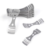 25pcs Metal Candle Wick Holder, Silver Stainless Steel Candle Wick Centering Devices for Candle Making DINGPAI