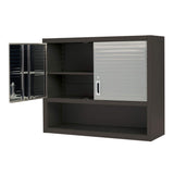 Seville Classics UltraHD Solid Steel Rolling Lockable Metal Storage Wall Cabinet Locker Organizer w/Adjustable Shelves for Garage, Warehouse, Office, Seville Classics