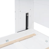 Harper & Bright Designs Full Size Murphy Bed with Top Cabinets,Cabinet Full Bed with Storage,Wooden Foldable Wall Bed Frame for Home Office Studio, White Harper & Bright Designs