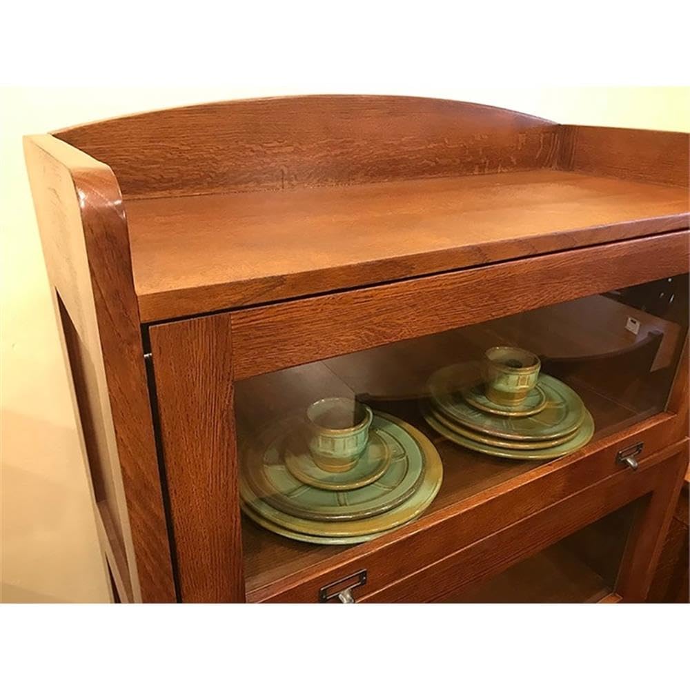 Pemberly Row Traditional 4-Stack Wood Barrister Bookcase in Cherry Pemberly Row