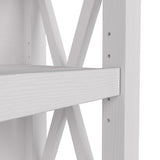 Bush Business Furniture Key West 5-Shelf Bookcase in Pure White Oak with Adjustable Shelves Bush Business Furniture