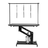VEVOR Hydraulic Pet Grooming Table, 400LBS Static Load Capacity, 42.5 x 24 Inch Dog Grooming Station with Anti-Slip Tabletop and Dual Height Adjustable Arms with Clamps, for Medium and Small Dogs VEVOR