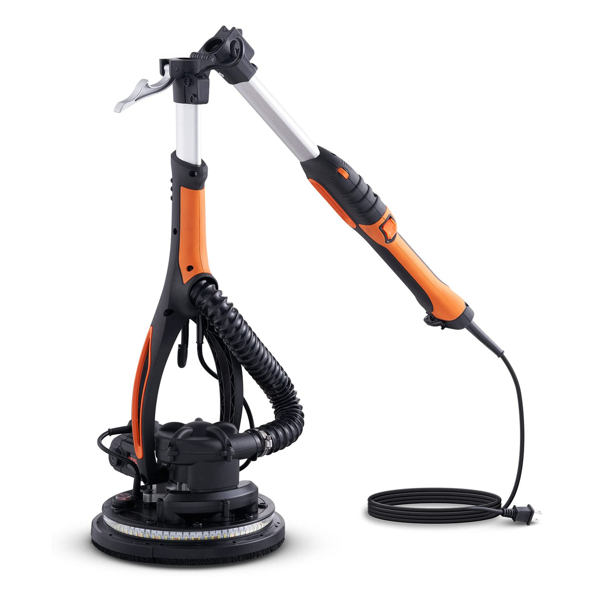 VEVOR Drywall Sander, 900W Electric Sander with 12 Sanding Discs, Variable Speed 800-1800 RPM Wall Sander with 3 Suction Ducts, Foldable Ceiling Sander & 2 LED Lights, Extendable Handle, Dust Bag VEVOR