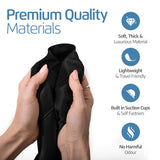 SUN AWAY Portable Blackout Curtain with Suction Cups - Premium Easy Install Shade No Tools Required - Temporary Blinds, Perfect for Baby Nursery or Dorm Room - with Travel Bag (66” Long x 51” Wide) SUN AWAY