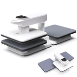 AKEYDIY 15x15 Heat Press, Dual Auto Heat Press Machine for T-Shirts, 360° Swing Away Heat Press with Auto Press Release for Sublimation Pillows, Canvas Bags, Puzzles, Coasters (15x15 White) AKEYDIY
