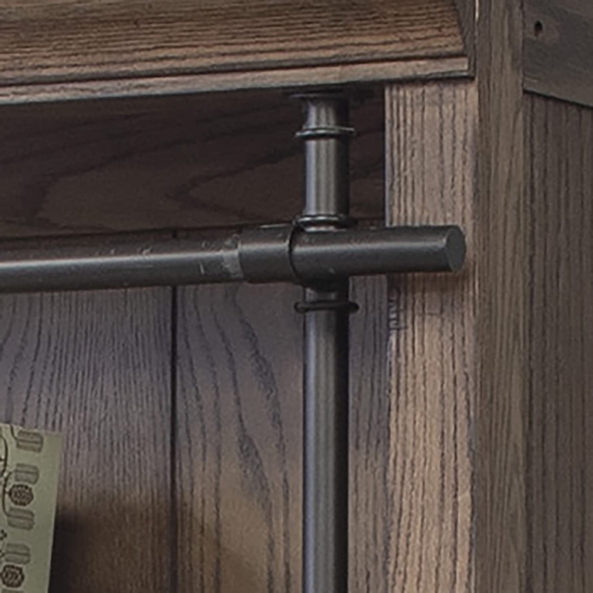 Martin Furniture Avondale 8' Tall Bookcase Wall with Ladder, Storage Organizer, Display Shelf for Office, Brown Martin Furniture