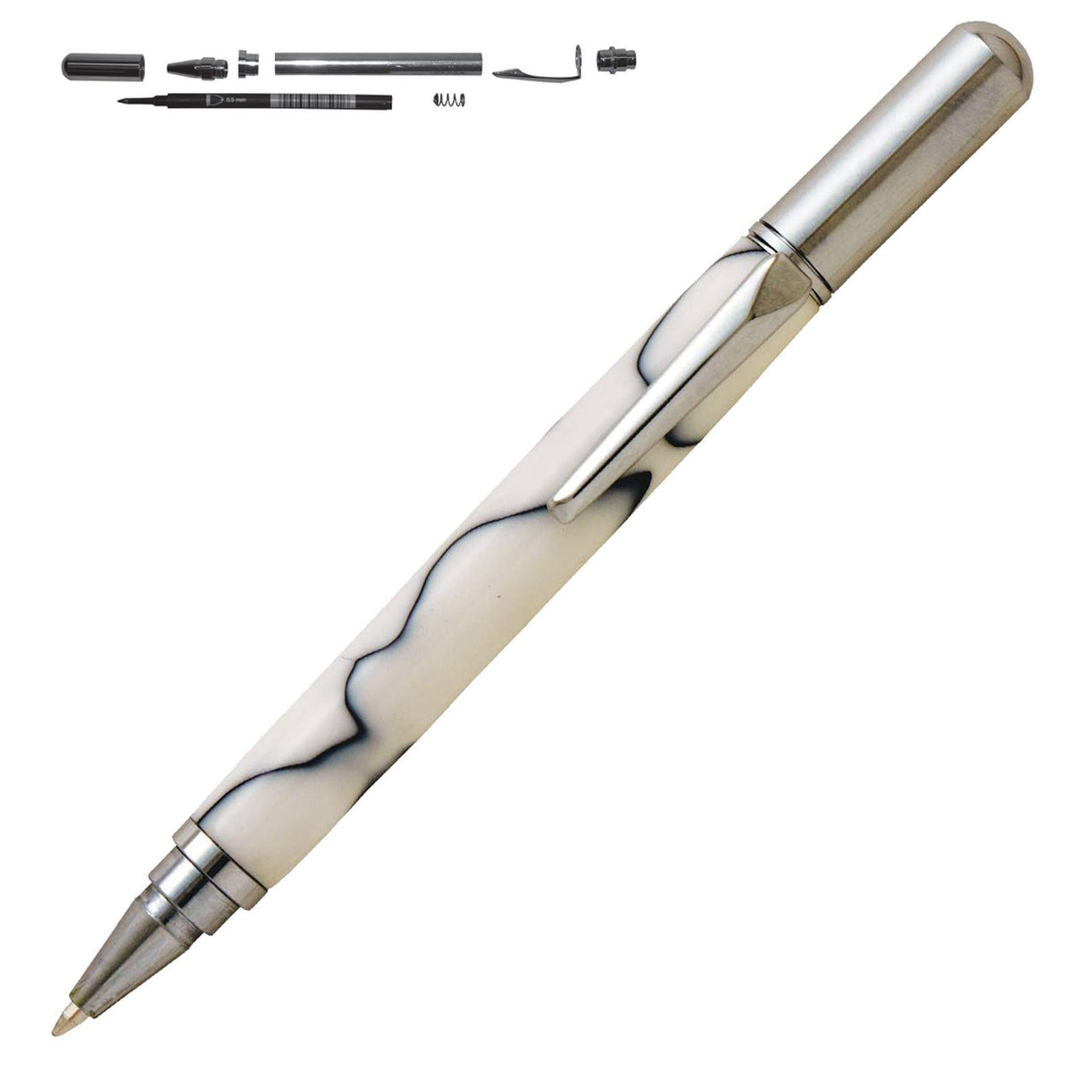 Penn State Industries PKRB1000SS Rollester Rollerball Pen Kit Starter Package Woodturning Project Penn State Industries