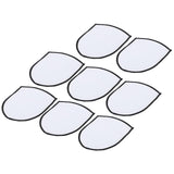 MECCANIXITY 8pcs Sublimation Patch Blank, 3.62"x3.03" Fabric Iron-on Blank Heat Transfer Repair Patch for DIY Crafts Caps Clothes Shoes Bags Uniforms, White MECCANIXITY