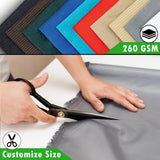 Amgo 8' W x 16' L Grey Pergola Canopy Replacement UPF50+ Top Cover, Commercial Grade 260GSM Sun Shade for Outdoor Patio, 95% UV Blockage, Stainless Steel Weighted Rods Included (We Make Custom Size) Amgo