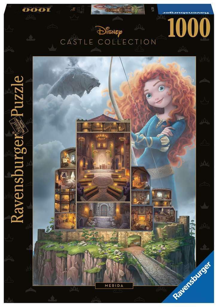 Ravensburger Disney Castle Collection: Merida 1000 Piece Jigsaw Puzzle for Adults | Unique Softclick Technology | Vibrant, Glare-Free Imagery | Perfect for Relaxation & Bonding Time Ravensburger