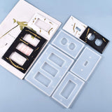 Moukiween Light Switch Cover Resin Molds, 6Pcs Switch Plate Covers Silicone Molds Standard Switch Socket Panel Epoxy Molds for Resin Casting DIY Switch Covers Crafts Home Decor Moukiween