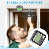 Digital Level Angle Gauge, Converts Between Degrees, Digital Angle Finder Backlit LCD Digital Magnetic Protractor Inclinometer Level Box, Angle Finder Tool Protractor HKZTUY