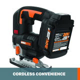 Worx NITRO 20V Power Share Cordless Jigsaw with Brushless Motor - WX542L.9 (Tool Only) WORX