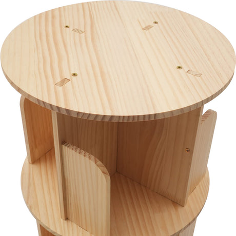 360° Rotating Freestanding Bookshelf - Multi-Tier Wooden Storage Rack for Home & Office DYRABREST