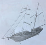 HAPYLY Scale DIY Hobby Wooden Ship Science Equipmen Assembly Model Boat Kits Sailing Boat Kit Decor Toy Gift (1:70) HAPYLY