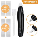 Electric Eraser for Artists, AFMAT Rechargeable Electric Eraser Kit,140 Refills for Drafting, Electric Pencil Eraser - Battery Operated for Drawing Pencils, Crafts, Arts AFMAT