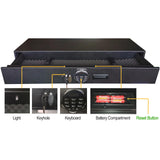 Heavy-duty Under Bed Safe, Rapid Gun Storage Safe Drawer Safe for AR Rifle Ammo Pistol Accessories for Home and Vehicle LANGGER V