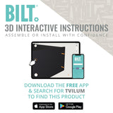 Tvilum 6 Drawer Double Dresser, Black Tvilum