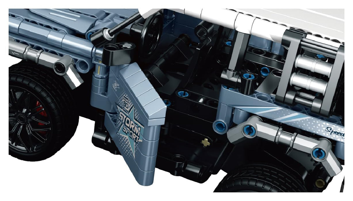 Dakott STEM Car Toy Building Toy Gift for Age 6+, APP Programming Remote Control 2in1 Off-Roader Building Block Take Apart Toy, 503 Pcs DIY Building Kit, Learning Engineering Construction R/C Toys DAKOTT