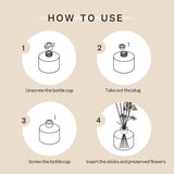 Cocorrína Reed Diffuser Set, 6.7 oz Clean Linen Scented Diffuser with Sticks Home Fragrance Reed Diffuser for Bathroom Shelf Decor COCORRÍNA