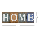 Aecipl Wooden Home Sign Rustic Decorative Letters Freestanding Letter Centerpiece Folding Word Sign Wood Farmhouse Decor for Tabletop Shelf Mantel Entryway Kitchen (Home) Aecipl