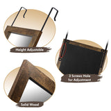 Sunix Wood Full Length Mirror, 48" x 14" Wall Mirror with Wood Frame, Full Length Door Mirror, Hanging Mirror Body Mirror for Bedroom, Rustic Frame Sunix