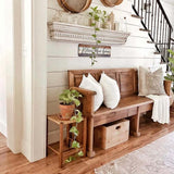 Farmhouse Family Wall Decor Rustic Wood Hanging Wall Art - Bless This Home And All Who Enter - Family Signs for Home Decor Inspirational Quotes for Hallway, Kitchen, Living Room 16"x5" SAC SMARTEN ARTS