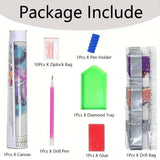 5D Diamond Painting Kits for Adults, Butterfly Diamond Art Kits for Adults Beginner, Rose Flower DIY Full Drill Diamond Dot Gem Painting for Home Wall Decor 13.8 x 13.8 inch GEMFAMILY