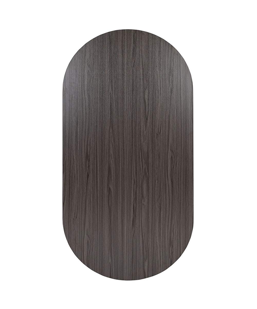 Flash Furniture Jones 6' Oval Multipurpose Conference Table, Business Meeting Table for Office and Conference Rooms, Rustic Gray Flash Furniture